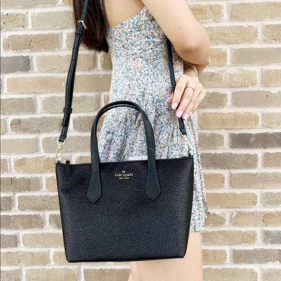 ‼️SALE‼️🔥👜💕Kate Spade Glitter Satchel Crossbody - Picture 4 of 6